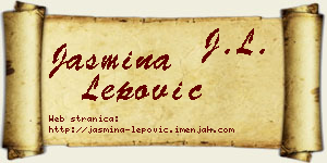 Jasmina Lepović vizit kartica